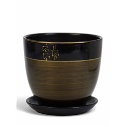 Горшок для цветов «Мираж», керамика, с поддоном, набор 4 шт.: 400 мл, 1 л, 2.5 л, 5 л