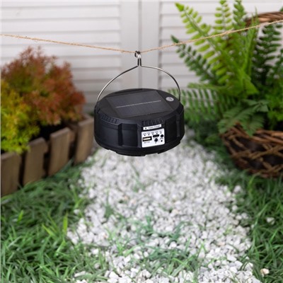 Светильник садовый «Прожектор», уличный, на солнечной батарее, 13×6×13 см, 6 LED, пульт ДУ, свечение RGBW