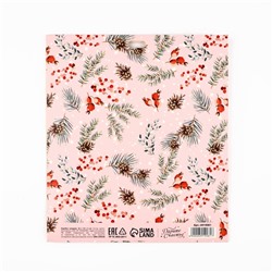 Коробка подарочная новогодняя складная «Новогодняя ботаника», 20×18×5 см, Новый год