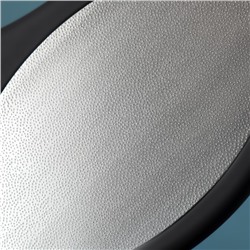 Пилка для пяток, лазерная, двусторонняя, с пилкой, прорезиненная ручка, 22 см, чёрная