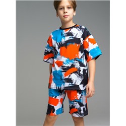 Комплект трикотажный для мальчиков: фуфайка (футболка), шорты