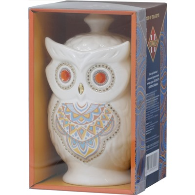 HILLTOP. Керамика. Чайница «Сова» (в ассортименте) 100 гр. чайница керам.