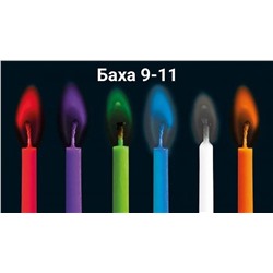 Набор свечей для торта, цветное украшение, цвет микс, 6 шт