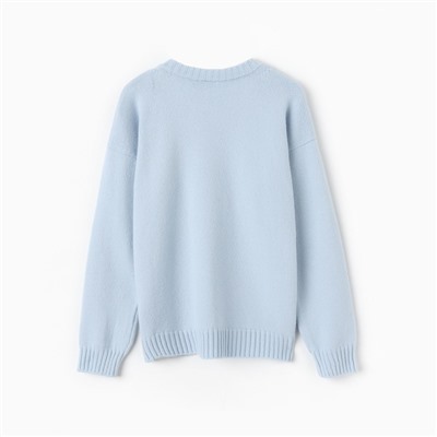 Джемпер женский MINAKU: Knitwear collection, светло-голубой, размер 46-48