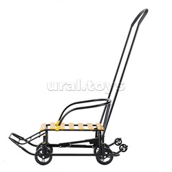 Санки детские "Мишутка-1" Универсал (черный-желтый) в коробке