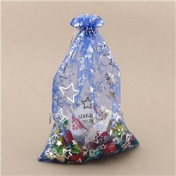 Мешочек подарочный новогодний органза «Исполнения желаний», 20×30 см ± 1.5 см