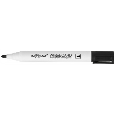 Маркер для магнитной доски "ДОСКА/BOARD" круглый 3,00 WRR03K черный inФОРМАТ