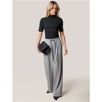 Брюки-палаццо из премиальной костюмной ткани с добавлением лиоцелла