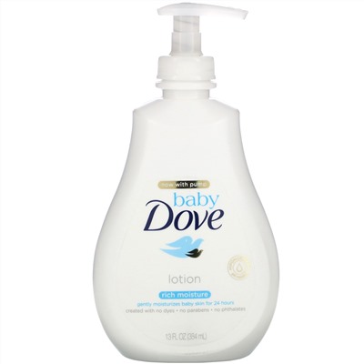 Dove, Baby, насыщенный увлажняющий лосьон, 384 мл