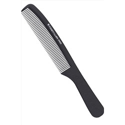 Kristaller Профессиональный гребень для волос с ручкой 06418, карбон, черный, 19,5 см KRISTALLER, 1111743