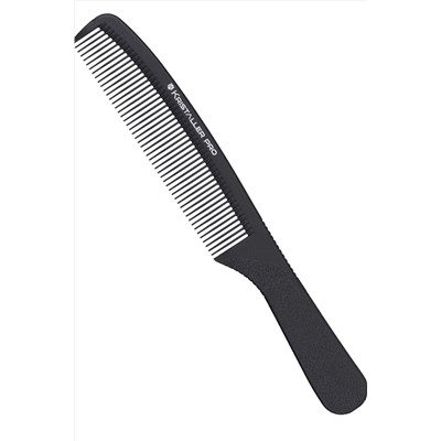 Kristaller Профессиональный гребень для волос с ручкой 06418, карбон, черный, 19,5 см KRISTALLER, 1111743