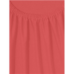 Простыня детская трикотажная на резинке - Коралл