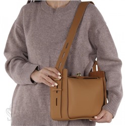Сумка женская кожаная 2060VG l.brown Vitelli Grassi