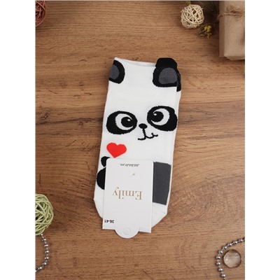 Носки р. 35-40 Кошка короткие / L812 /уп 10/500/1200/ ОДНА ПАРА/ МАРКА