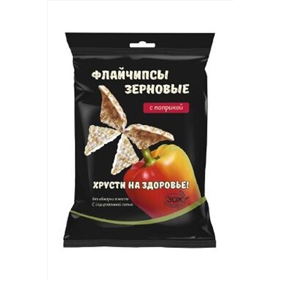 Флайчипсы зерновые с паприкой 40г ЭКОПРОДУКТЫ, 1194111