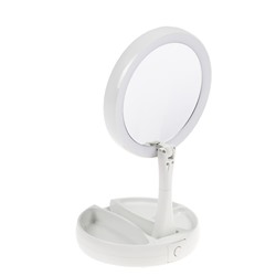 УЦЕНКА Зеркало Luazon KZ-09, подсветка, настольное, 30×16×16 см, увеличение × 10, USB