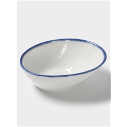 Салатник Magistro Blue Lagoon, 550 мл, 18.1×14.2 см, фарфор, белый