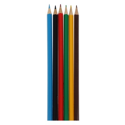 Карандаши Calligrata, цветные, 6 цветов, шестигранные