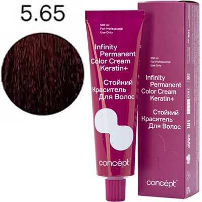 CONCEPT Infinity Стойкий краситель для волос 5.65 Темно-русый фиолетово-красный 100 мл