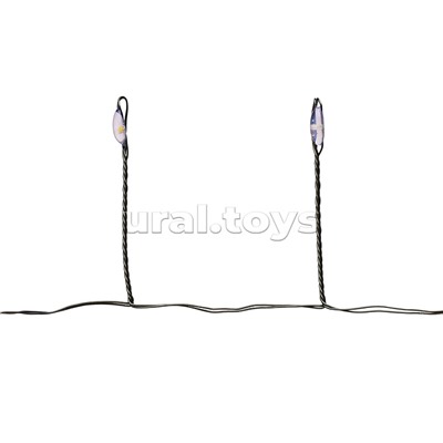 Электрогирлянда Мишура, 3м, 100 ламп, цветная