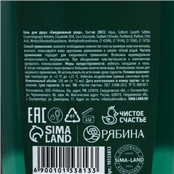 Гель для душа «С 23 Февраля!», 250 мл, аромат мяты и лайма, Чистое счастье