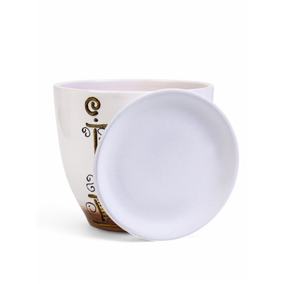 Горшок для цветов «Вечер», керамика, с поддоном, набор 4 шт.: 400 мл, 1 л, 2.5 л, 5 л