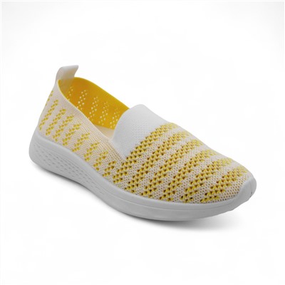 Мокасины текстильные 2255-30 желтые