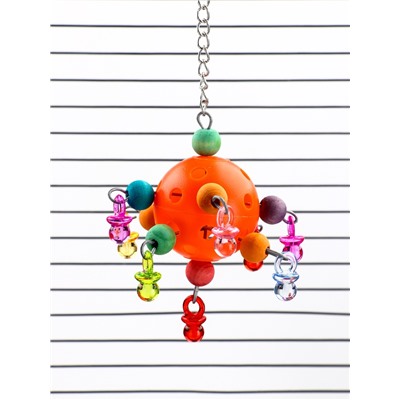 Игрушка для птиц «Большая забава», 23 см, цвет МИКС