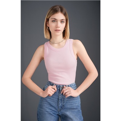 Женская майка-топ в рубчик Happyfox