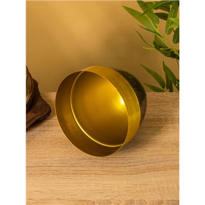 Кашпо на подставке «Золотое руно», 16.5×16.5×35.5 см, железо