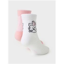 Носки детские трикотажные для девочек, 2 пары в комплекте