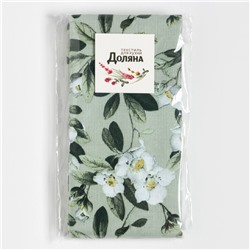 Дорожка «Доляна» Apple flowers, 40×146 см, 100% хлопок, рогожка 164 г/м²