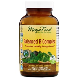 MegaFood, сбалансированный комплекс витаминов группы В, 90 таблеток