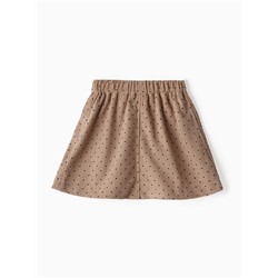 Юбка детская Крошка Я «Горошек», рост 86-92 см, бежевая