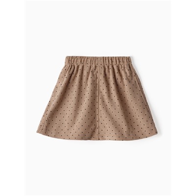 Юбка детская Крошка Я «Горошек», рост 86-92 см, бежевая