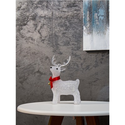 Светодиодная фигура «Олененок» 25×13 см, акрил, 20 LED, батарейки ААх2 (не в комплекте), свечение белое