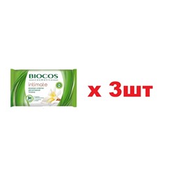 Влажные Салфетки BioCos для интимной гигиены 15шт 3шт