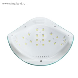 УЦЕНКА Лампа для гель-лака JessNail SUN 5, UV/LED, 48 Вт, таймер 10/30/60 сек, цвет мятный