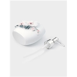 Аксессуары для ванной «Орхидея», 3 предмета, дозатор 580 мл, мыльница, стакан