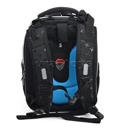 Рюкзак "Premier. Ninja" школьный жесткий 37x28x18 см (17 л) вес 1000 г, 2 отделения на молнии для формата A4, 1 передний карман с органайзером, 2 боковых кармана сеточкой на резинке, эргономичная формоустойчивая вентилируемая спинка (евросетка) и мягкие S
