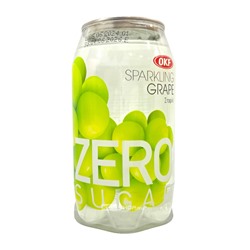 Напиток газированный без сахара со вкусом винограда Sparkling Grape Zero Sugar OKF, Корея, 350 мл