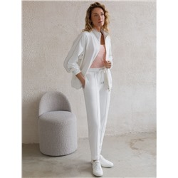 Трикотажные брюки на резинке из футера двухнитки эластичные