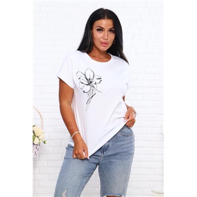 Футболка с рисунком Арт. 790 (Белый)