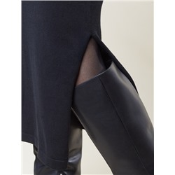 Платье тонкой вязки из хлопка с нейлоном