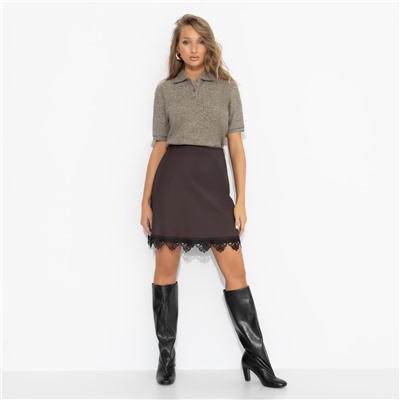 Юбка комбинированный с кружевом, Тайный знак