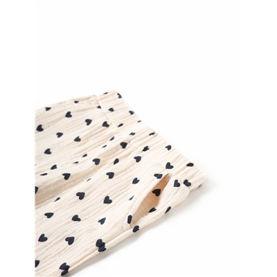 Брюки из муслина для девочки KAFTAN «Сердечки», рост 128 см