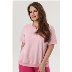 Туника футер 2-х нитка  4197/03/Розовый меланж