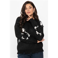 Свитер рваный Наиль (черный) Б14419-13М