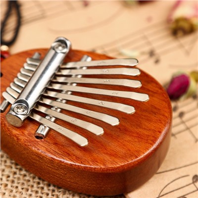 Калимба "Камешек" Music Life, 8 язычков, 7 х 5 х 1,8 см, дерево