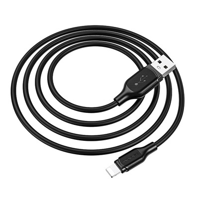 Кабель USB - Apple lightning Borofone BX42 12W 100см 2,4A  (black)
